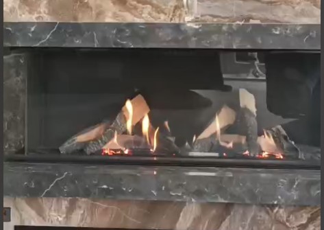 ŞÖMİNE HERMATİK ANKASTRE REVEGA ÜSTTEN BACALI H75UB L 